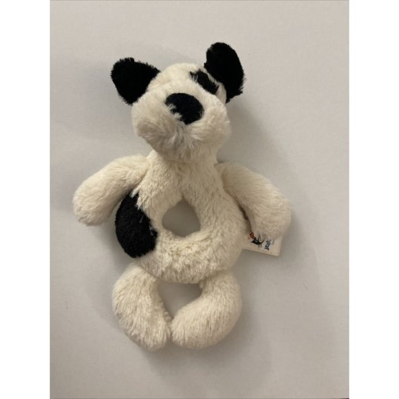 Cute Jellycat Plush Spotted Dog Baby Rattle J27 - Picture 1 of 3